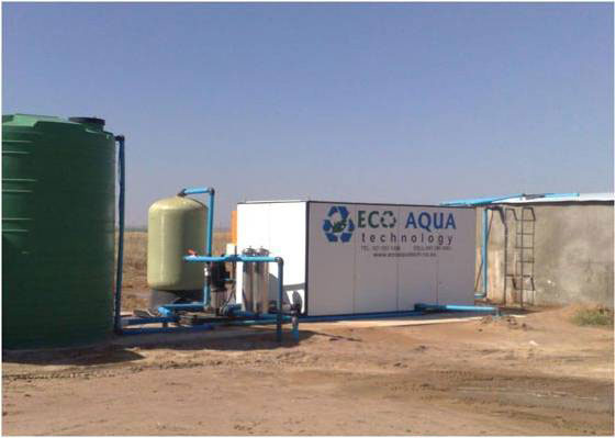 360 000 litres per day Brackish Water Ultra Filtration and Desalination Unit with iron filter prefiltration